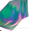 High Light Rainbow Reflective Fabric Stretch For Sportswear